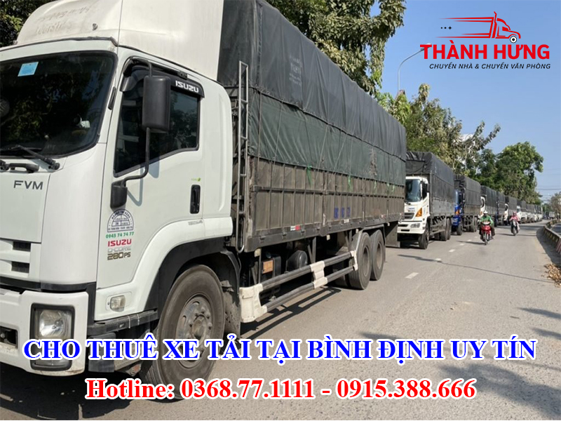 Cho Thuê Xe Tải Tại Bình Định Uy Tín