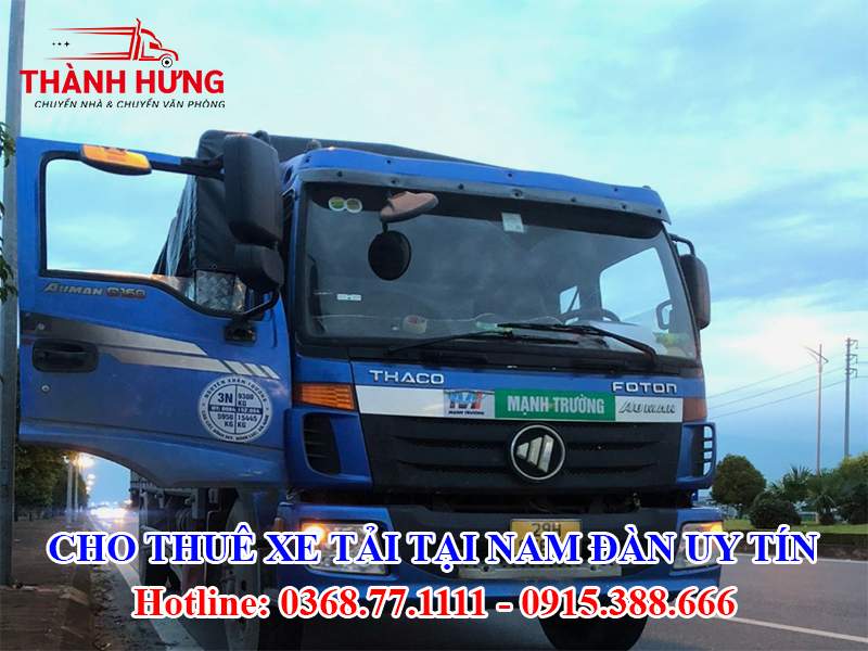 Cho Thuê Xe Tải Tại Nam Đàn Uy Tín