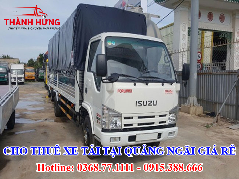 Cho Thuê Xe Tải Tại Quảng Ngãi Giá Rẻ
