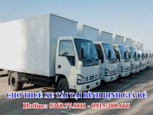 Cho Thuê Xe Tải Tại Bình Định Giá Rẻ