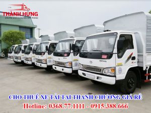 Cho Thuê Xe Tải Tại Thanh Chương Giá Rẻ